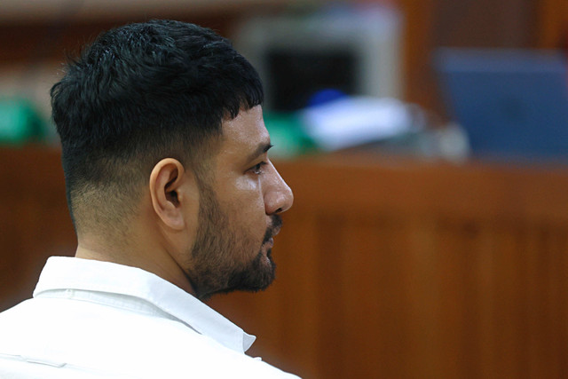 Terdakwa Ammar Zoni saat menjalankan sidang tuntutan terkait penyalahgunaan narkotika di Pengadilan Negeri Jakarta Pusat, Jakarta, Kamis, (12/3/2026). Foto: Agus Apriyanto
