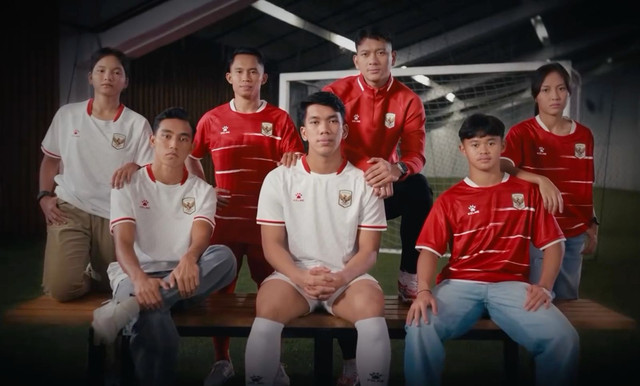 Jersey Timnas Indonesia hasil kerja sama dengan Kelme yang dirilis pada 12 Maret 2026. Foto: Kelme