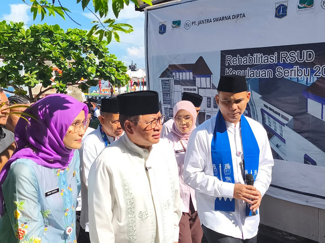 Gubernur DKI Jakarta, Pramono Anung, melakukan safari ramadan ke Kabupaten Kepulauan Seribu, Jumat (13/3/2026). Foto: Jeni Ritanti/kumparan