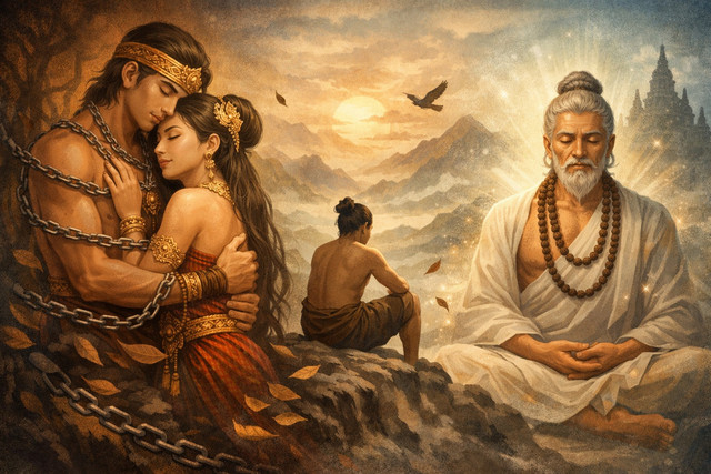 Ilustrasi Rindu, Spiritualitas, dan Cinta. Sumber: ChatGPT 