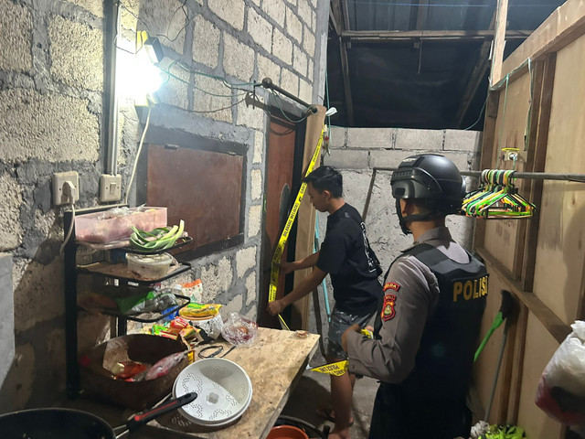 TKP pemuda diduga bunuh diri akibat kalah judol. Foto: Dok. Humas Polres Klungkung 