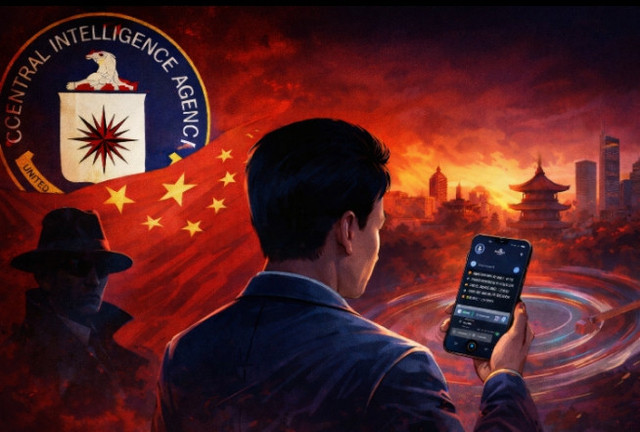 Ilustrasi propaganda digital dan operasi intelijen di media sosial.Sumber: Ilustrasi AI (OpenAI / DALL·E).