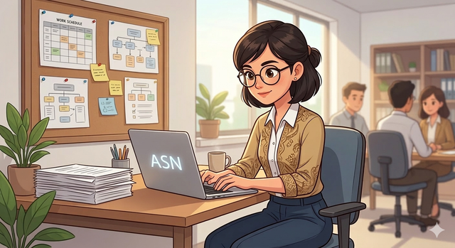 Ilustrasi ASN. Sumber: Gemini Generated.