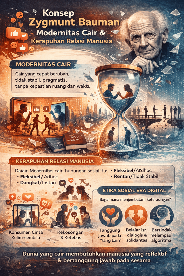Ilustrasi kerapuhan relasi sosial. Foto: Generated by AI