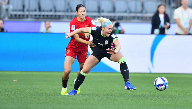 Timnas Wanita Australia menghadapi China di semifinal Piala Asia Wanita 2026, Selasa (17/3). Foto: AFC