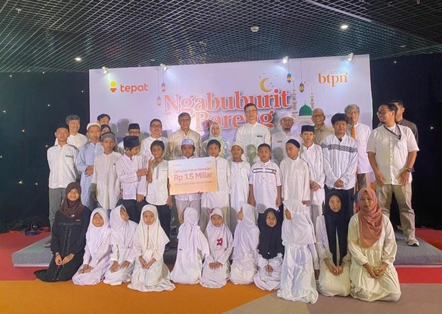 Buka Puasa dan Santunan Anak Yatim bersama BTPN Syariah dan DT Peduli Jakarta (Sumber : DT Peduli)