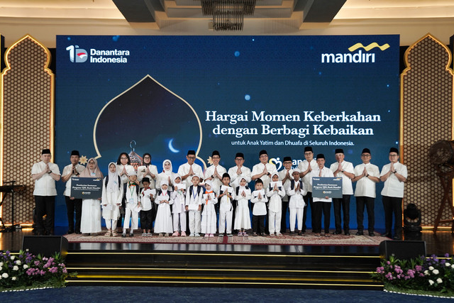 Bank Mandiri berbagi kebaikan untuk anak yatim dan dhuafa melalui program Mandiri Berbagi Kebaikan, Mandiri Group di Bulan Ramadan 1447 Hijriah. Foto: Dok. Bank Mandiri