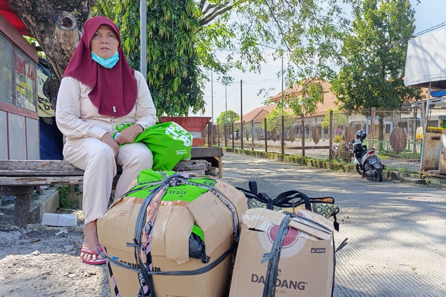 Sartun di Terminal Induk Jati Kudus, Rabu (18/3/2026). Foto: Vega Ma'arrijil Ula/kumparan