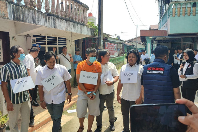 Kepala Lingkungan di Medan diduga menjadi bandar narkoba, Rabu (18/3/2026). Foto: Amar Marpaung/kumparan