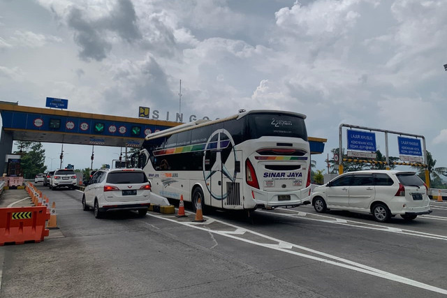 Suasana di GT Singosari Malang, Rabu (18/3/2026). Foto: kumparan