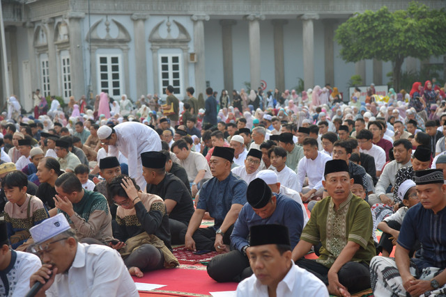 Ilustrasi salat Idul Fitri. Foto: Pemkot Semarang