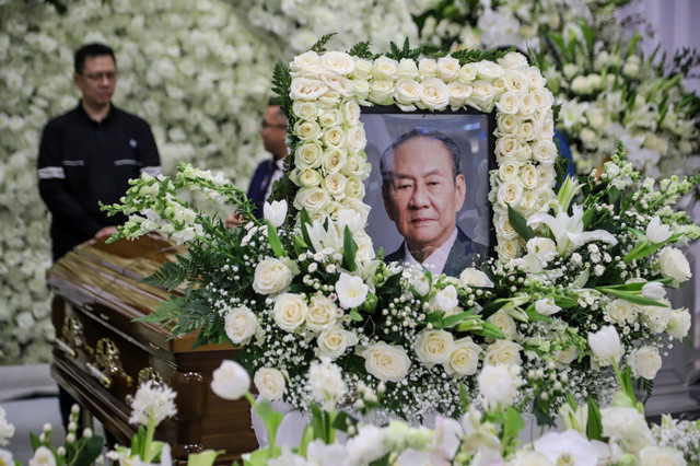 Jenazah pemilik Grup Djarum Michael Bambang Hartono disemayamkan di Grand Heaven, Pluit, Jakarta, Jumat (20/3/2026). Foto: Iqbal Firdaus/kumparan