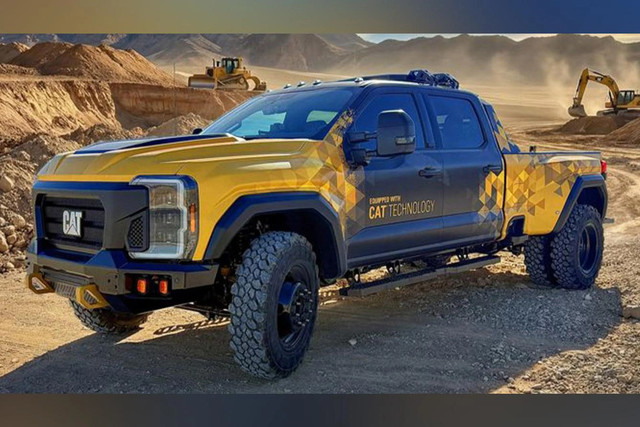 Konsep truk pertama Caterpillar, Cat Truck. Foto: Caterpillar