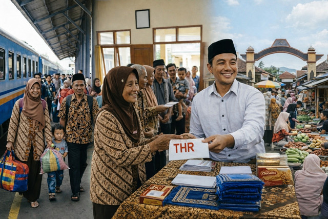 Ilustrasi perputaran uang saat Lebaran. Foto: dokumentasi pribadi