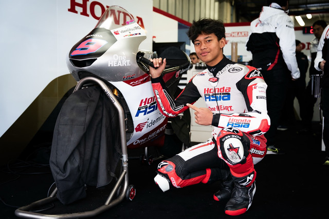 Veda Ega Pratama, pebalap kelas Moto3 Kejuaraan Dunia MotoGP 2026. Foto: Honda Team Asia