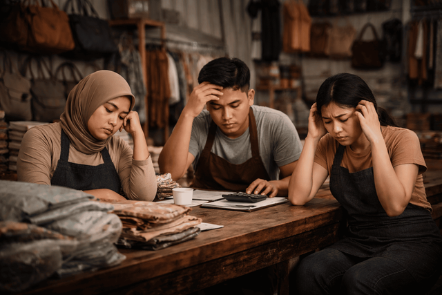 Ilustrasi :Harga Naik, Daya Beli Turun Foto: Generated By AI