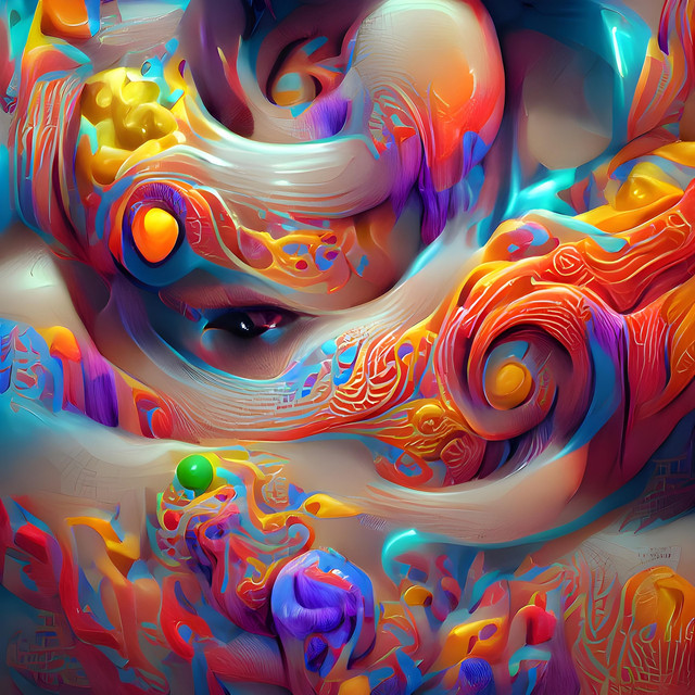 Swirl colors aiart. Image by Artvizual from Pixabay