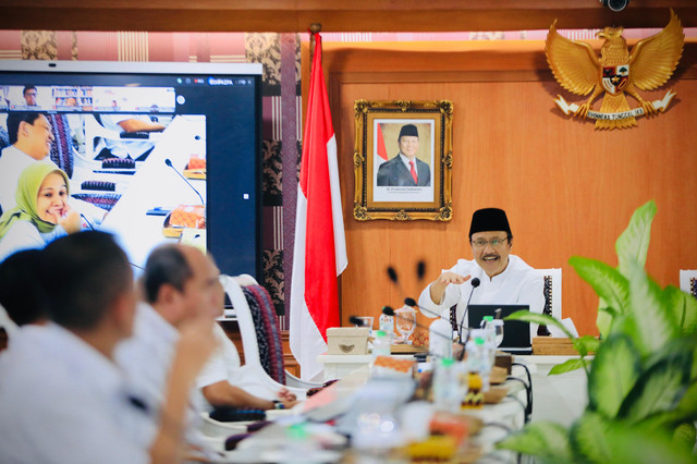 Mensos Saifullah Yusuf (Gus Ipul) dalam Rapat Pimpinan usai libur Idul Fitri pada Rabu (25/3/2026). Foto: Dok. Kemensos