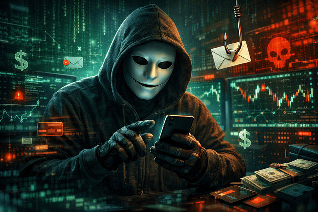 Ilustrasi artificial intelligence mengenai Scammer (Dokumen Pribadi, 2026)