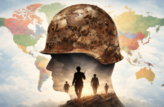 Visual konseptual dominasi militer dalam perspektif global.Sumber : Dok. AI / OpenAI (2026)