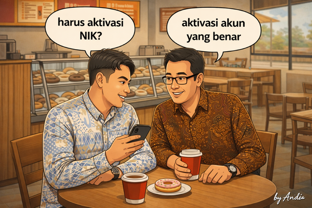 Perbedaan Aktivasi NIK dan Aktivasi Akun Pajak (Sumber:Pribadi)