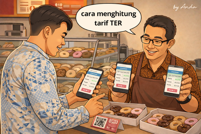 Menghitung PPh atas THR (Ilustrasi:Pribadi)