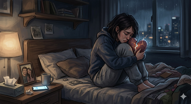 IluIlustrasi patah hati (dibuat menggunakan Gemini AI) 