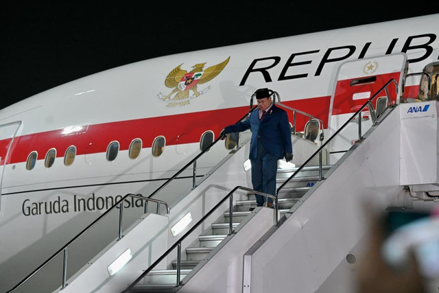 Presiden Prabowo Subianto tiba di Bandar Udara Haneda, Tokyo, Jepang, Minggu (29/3/2026). Foto: Laily Rachev/Biro Pers Sekretariat Presiden