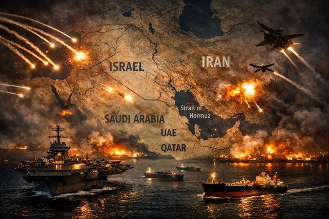 Ilustrasi perang di timur tengah