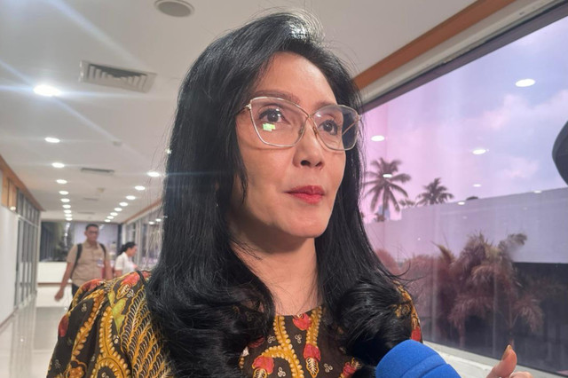 Anggota Komisi XIII DPR Rieke Diah Pitaloka di Kompleks Parlemen, Senayan, Jakarta, Senin (30/3/2026). Foto: Nasywa Athifah/kumparan