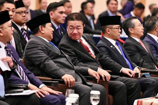 Presiden Prabowo Subianto menghadiri Forum Bisnis Indonesia-Jepang di Jepang, Senin (30/3/2026). Foto: Laily Rachev/Biro Pers Sekretariat Presiden