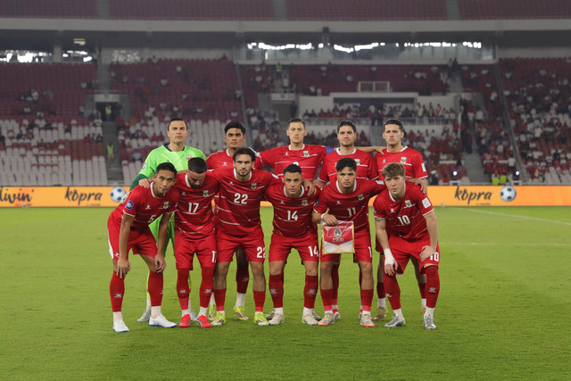Pemain Timnas Indonesia saat melawan Timnas Bulgaria pada pertandingan FIFA Series 2026 di Stadion Utama Gelora Bung Karno (SUGBK), Senayan, Jakarta, Senin (30/3/2026). Foto: Jamal Ramadhan/kumparan