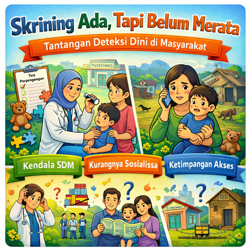 Ilustrasi Tantangan Deteksi Dini di Masyarakat (Sumber Gambar: ChatGPT AI)