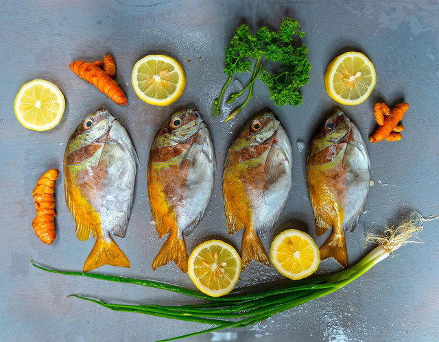 Ilustrasi potensi ekstrak kunyit sebagai pengawet alami ikan. Foto: Pexels