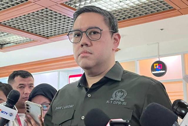 Wakil Ketua Komisi I DPR, Dave Laksono, di Kompleks Parlemen, Senayan, Jakarta, Selasa (31/3/2026). Foto: Nasywa Athifah/kumparan