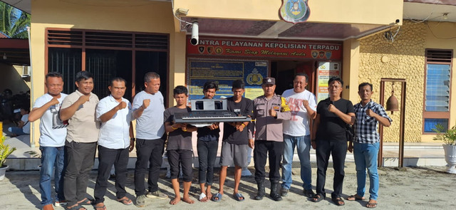 3 pelaku pencurian di rumah polwan di Simalungun. Foto: Dok. Polres Simalungun