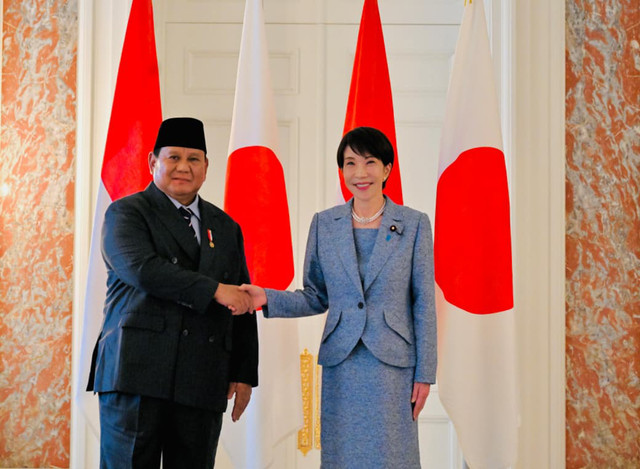 Presiden Republik Indonesia, Prabowo Subianto bertemu dengan Perdana Menteri Jepang, Sanae Takaichi, dalam rangkaian kunjungan resmi di Istana Akasaka, Tokyo, pada Selasa, (31/3/2026). Foto: Laily Rachev/Biro Pers Sekretariat Presiden