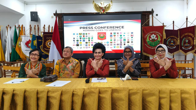 Konfrensi Pers Nasional Kongres Wanita Indonesia (Kowani) di Kantor Kowani (31/3/2026). Foto: Kevin Daniel/kumparan