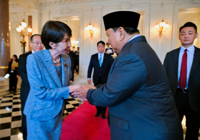 Pertemuan Presiden Prabowo Subianto dengan PM Jepang Sanae Takaichi di Istana Akasaka, Tokyo. Foto: Laily Rachev - Biro Pers Sekretariat Presiden