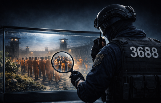 Ilustrasi Konsep Lapas sebagai Laboratorium Intelijen dan Peringatan Dini Residivisme. Dokumentasi Penulis.