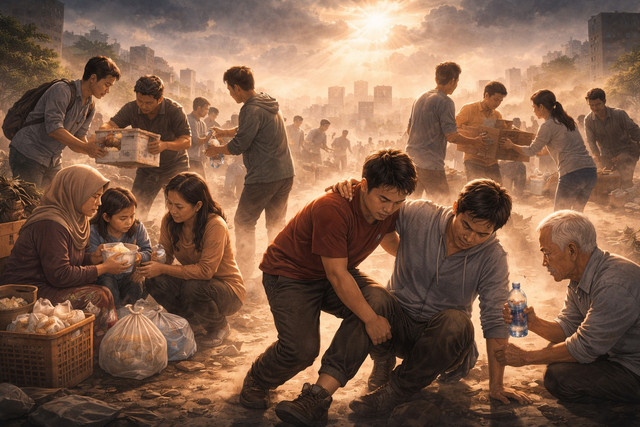 Ilustrasi masyarakat Indonesia. Foto: Dok. ChatGPT