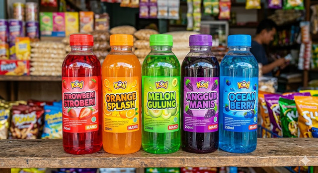 Foto Minuman Berpemanis. Gambar dibuat oleh AI