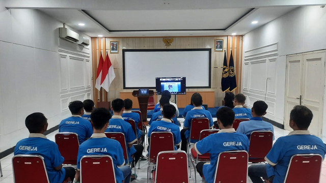 Pembinaan Kepribadian, Lapas Mojokerto Gelar Ibadah Jumat Agung dan Paskah (Foto:HumasLapasMoker)