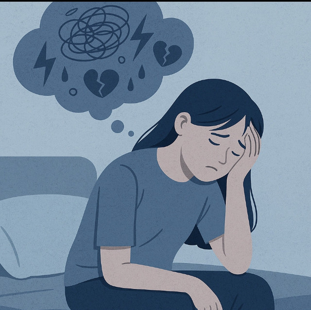 Ilustrasi remaja mengalami overthinking. Sumber gambar: Freepik