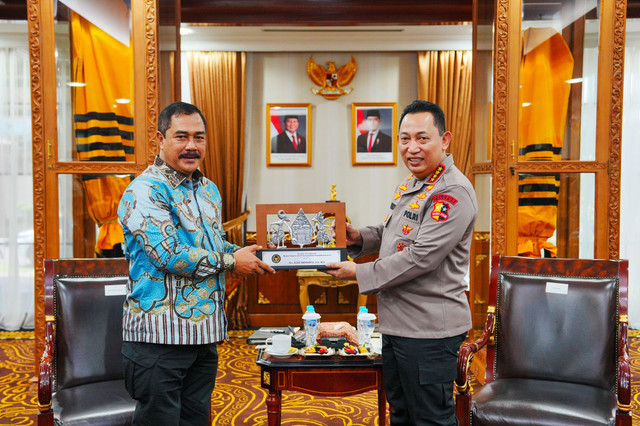 Audiensi Menteri Imigrasi dan Pemasyarakatan dengan Kepala Kepolisian RI/Foto : Humas Direktorat Jenderal Imigrasi