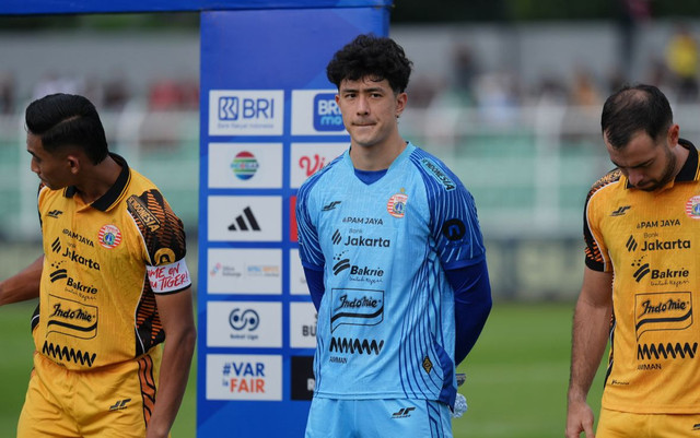 Cyrus Margono saat melawan Bhayangkara FC di Stadion Sumpah Pemuda, Lampung, Minggu (5/4). Foto: Dok. Persija