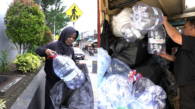 Cerita para pemulung yang mengumpulkan galon bekas dari Le Minerale. Foto: dok. kumparan