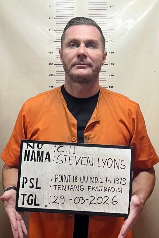 Buronan internasional kelas kakap asal Inggris, Steven Lyons (45) ditangkap di Bali. Foto: Dok. Istimewa