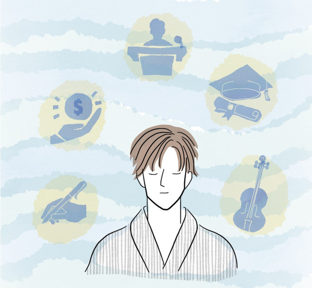 Ilustrasi seseorang yang sedang merenungkan atau memimpikan berbagai aspirasi hidup dan tujuan masa depan. Foto: Pixabay