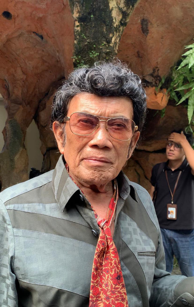 Rhoma Irama saat ditemui di Depok, Jawa Barat, Selasa (7/4/2026). Foto: Vincentius Mario/kumparan